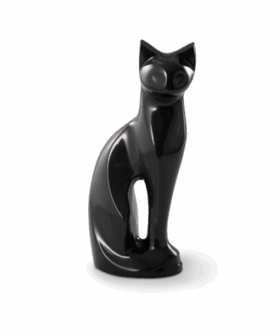 Urne 0,4 l, Skulptur Katze – Bild 3