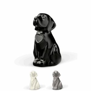 Urne 0,9 l, Hund sitzend