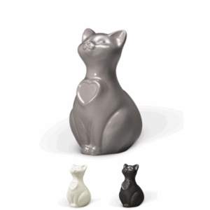 Urne 0,8 l, Katze sitzend
